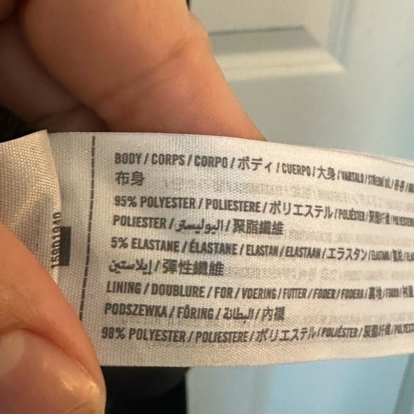 Abercrombie & Fitch Plunge V-Neck Midi Dress Sleeveless Side Slit Crepe Black, S - Picture 8 of 12